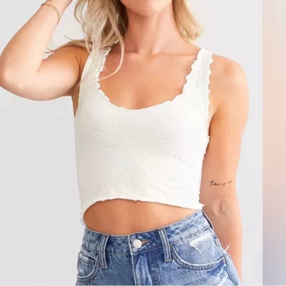 Free People Intimately Here For You Cropped Cami tank